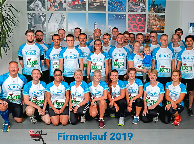 CAC employees at the Chemnitz Company Run 2019